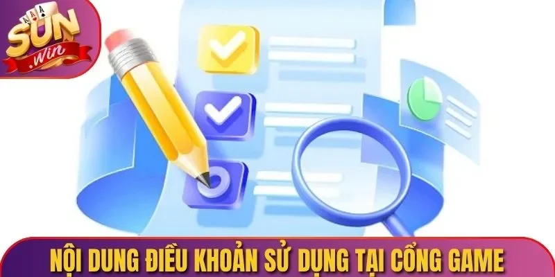 Nội dung điều khoản sử dụng tại cổng game