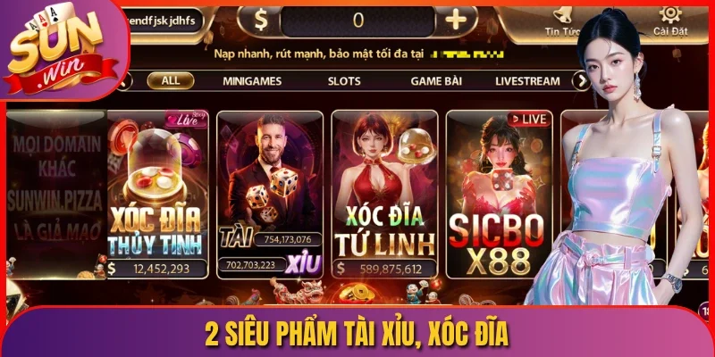 2 siêu phẩm tài xỉu, xóc đĩa