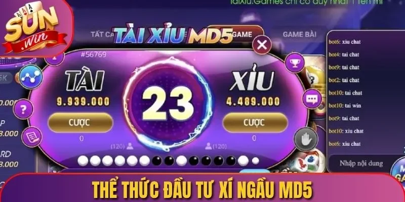 Thể thức đầu tư xí ngầu MD5